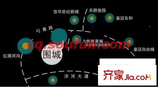 圍城國(guó)際公寓交通圖