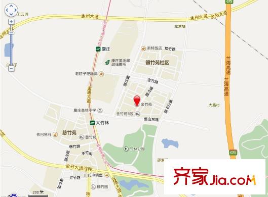 大竹林金竹苑交通圖 
