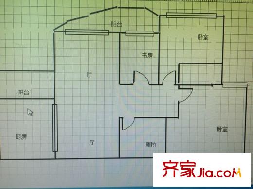 龍湖楓香庭 3室 戶型圖