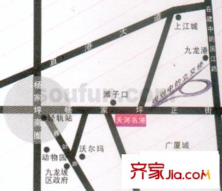 天河名港交通圖