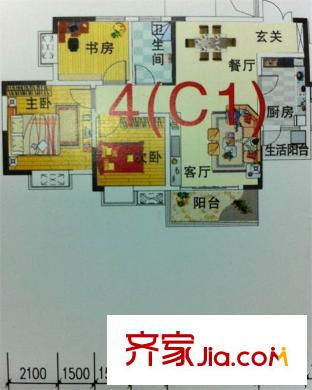 理工雅苑 戶型圖