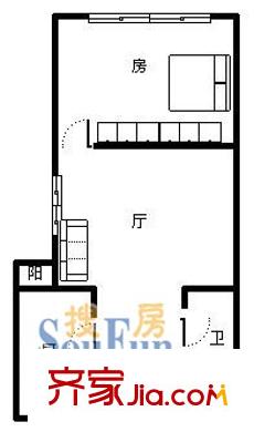 建新東路小區(qū)戶型圖建新東路4 1室1廳1衛(wèi)1廚