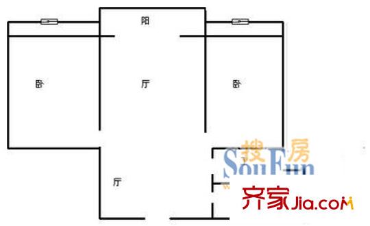 建新東路小區(qū)戶型圖建新東路3 2室2廳1衛(wèi)1廚