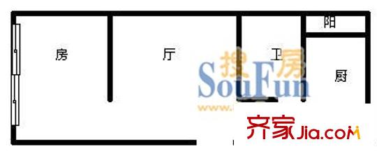 建新東路小區(qū)戶型圖建新東路5 1室1廳1衛(wèi)1廚