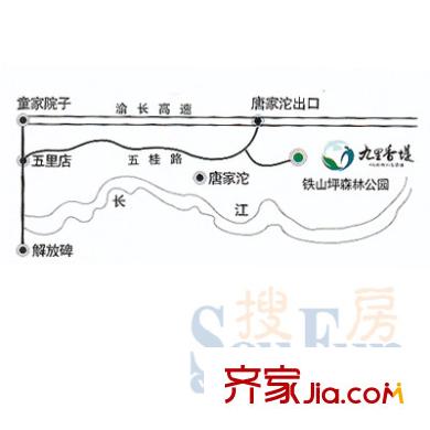 九里香堤交通圖
