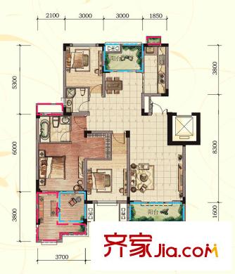 九里香堤 戶型圖