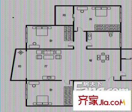 萬豐一村 3室 戶型圖