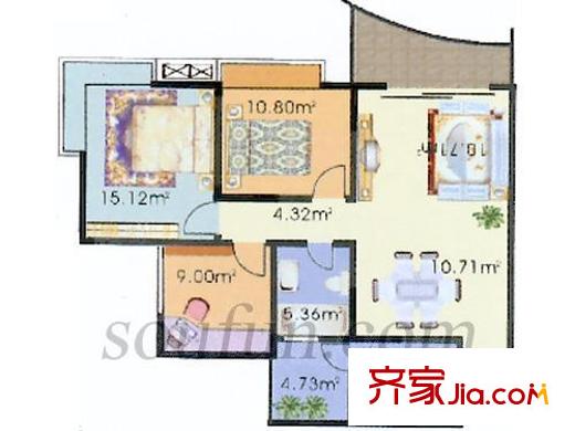 鴻恩麗舍 戶型圖2