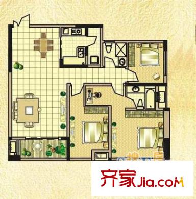 鴻程山水家園3室