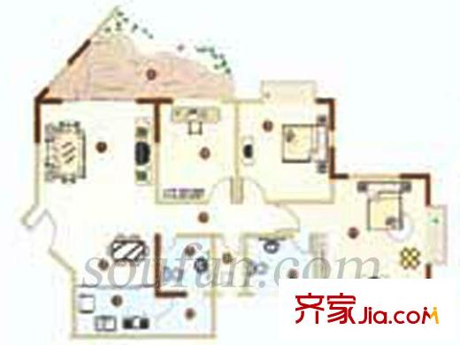 天奇怡暢苑 戶(hù)型圖