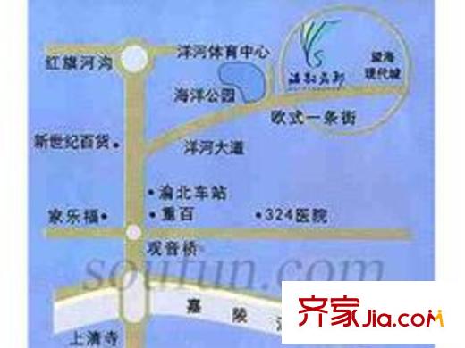 海韻名邸交通圖