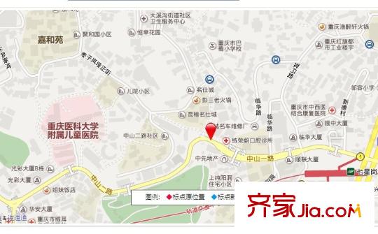 重慶森林公寓交通圖
