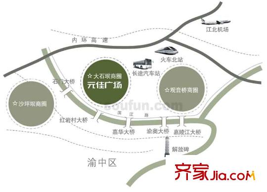 元佳廣場(chǎng)交通圖