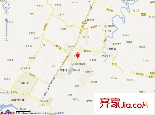 長盛花園交通圖 