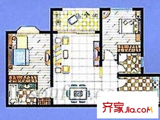 海韻名邸戶型圖戶型圖 3室2廳2衛(wèi)1廚
