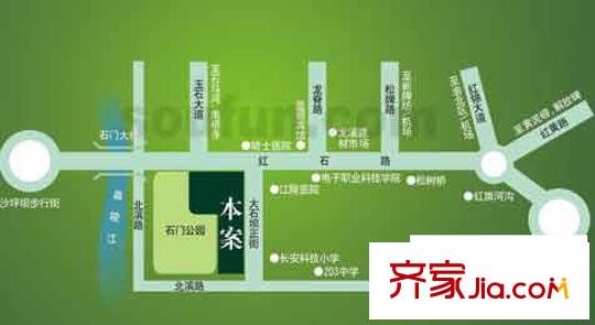 元佳廣場(chǎng)交通圖一期區(qū)位圖