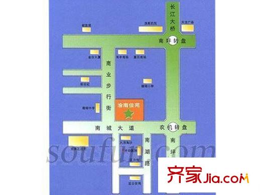 渝南佳苑交通圖