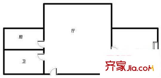 渝南佳苑 1室 戶(hù)型圖