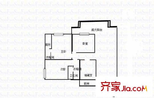 尚立錦繡北濱 3室 戶型圖