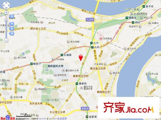 煤建新村交通圖