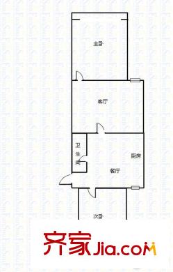 煤建新村 2室 戶型圖