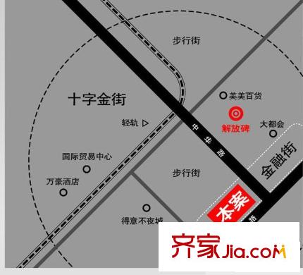 創(chuàng)匯首座交通圖區(qū)位示意圖