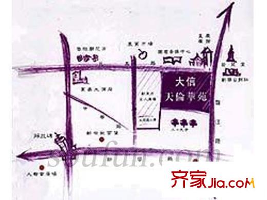 天倫華苑交通圖
