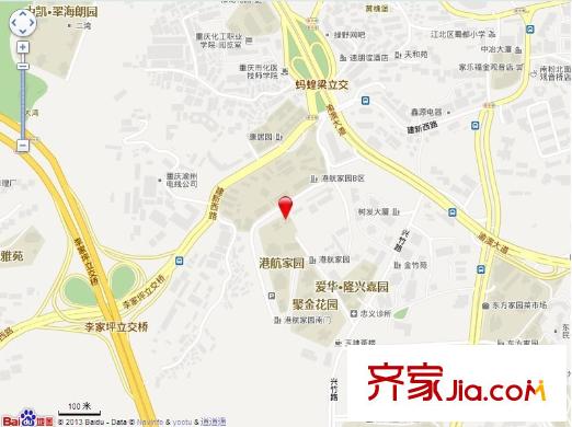 港航家園A區(qū)交通圖