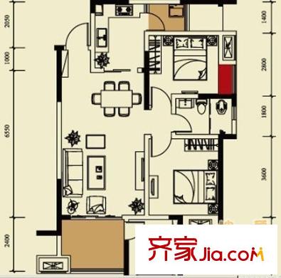 天倫華苑 戶型圖