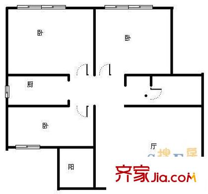 府邸美郡 3室 戶型圖