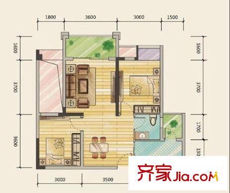 天倫華苑 戶型圖