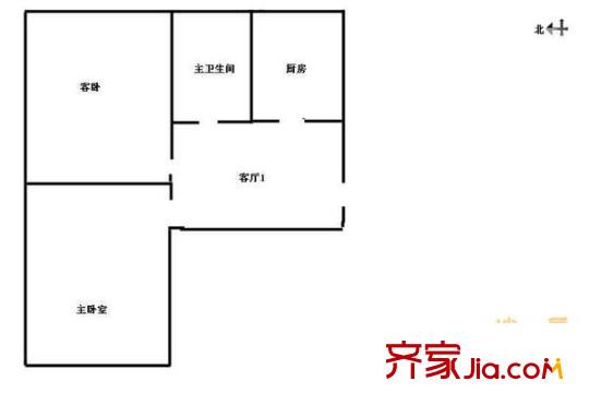 府邸美郡戶型圖 戶型圖 2室1廳1衛(wèi)1廚