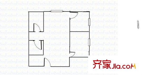 府邸美郡 2室 戶型圖