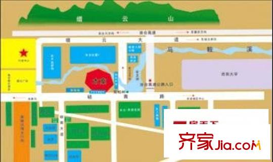 永達(dá)縉云峰景交通圖區(qū)位圖