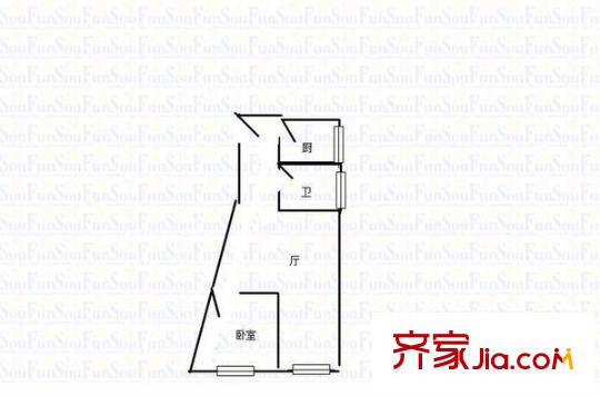 建工MORNING公館 1室 戶型圖
