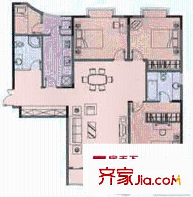 金玉滿堂城市花園 3室 戶型圖