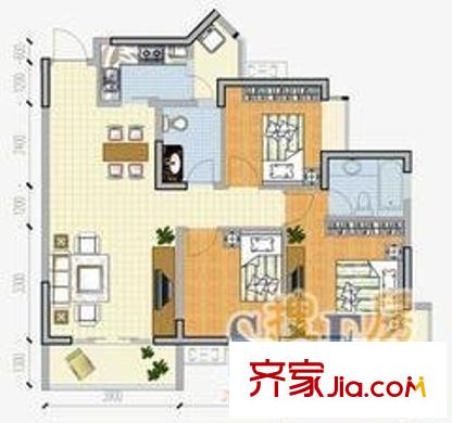 金玉滿堂城市花園 2室 戶型圖