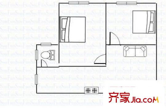 建工MORNING公館戶型圖建工.MORNING公館 2室 戶型圖 2室2廳1衛(wèi)1廚
