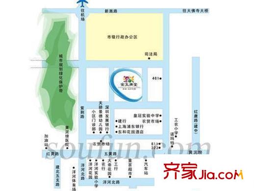 金玉滿堂城市花園交通圖