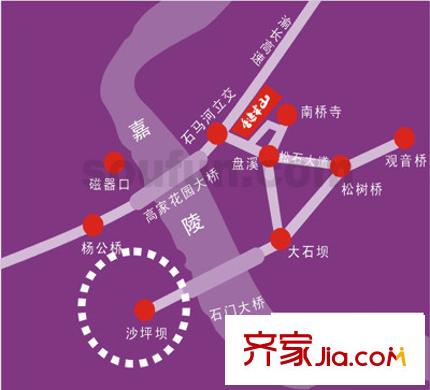 香逸半山交通圖