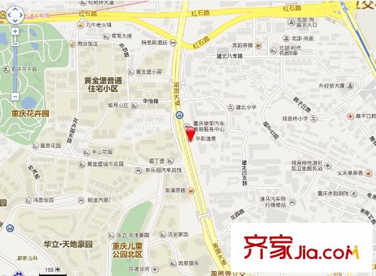 華新逸景交通圖 
