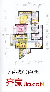 香逸半山戶型圖戶型圖 2室2廳2衛(wèi)1廚