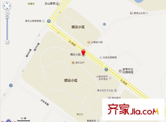 縉云小區(qū)交通圖