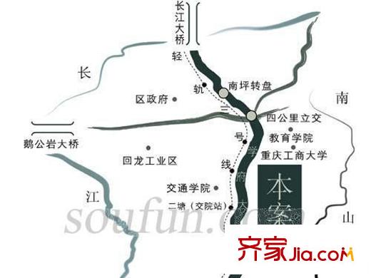 陽(yáng)光雅筑交通圖