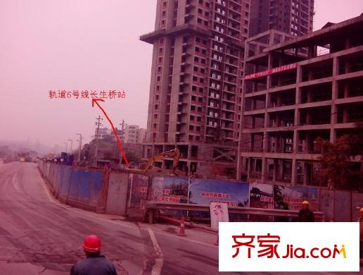 澤瑞琥珀居配套圖項目旁在建輕軌站