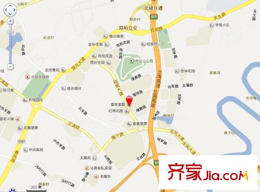 盛世家園交通圖 