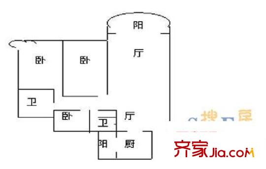 盛世家園 3室 戶型圖