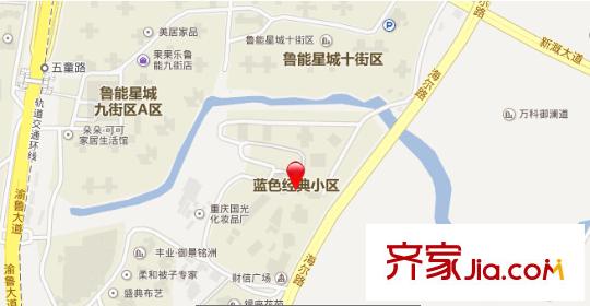 藍色經(jīng)典交通圖