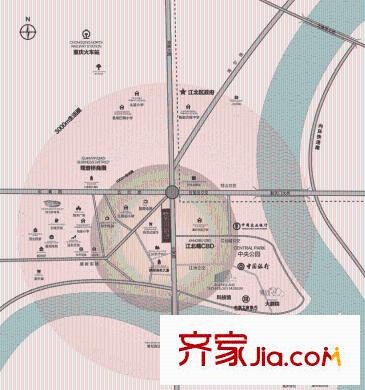 渝能明日城市交通圖區(qū)位圖