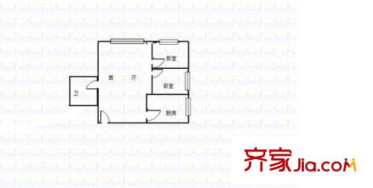 富家園 2室 戶型圖